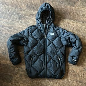 The North Face Black Down Jacket Girls L 12